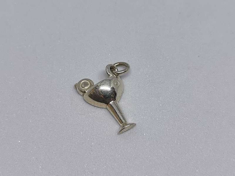 Silver Cocktail Charm