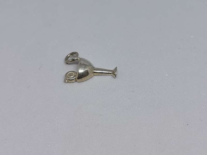 Silver Cocktail Charm