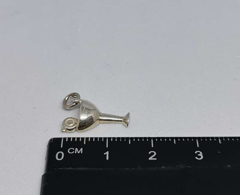 Silver Cocktail Charm
