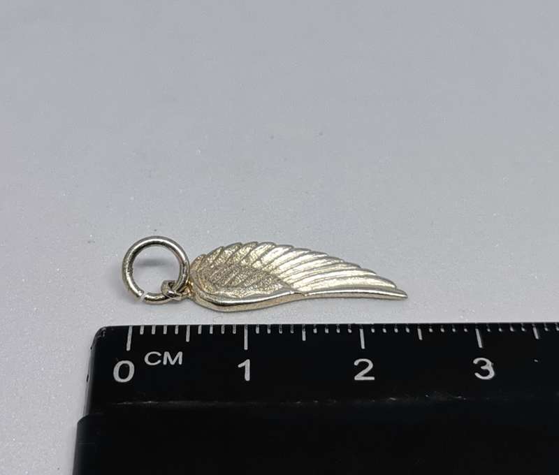 Silver Angel Wing Charm