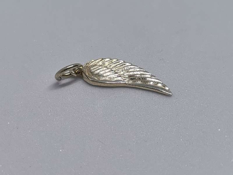 Silver Angel Wing Charm