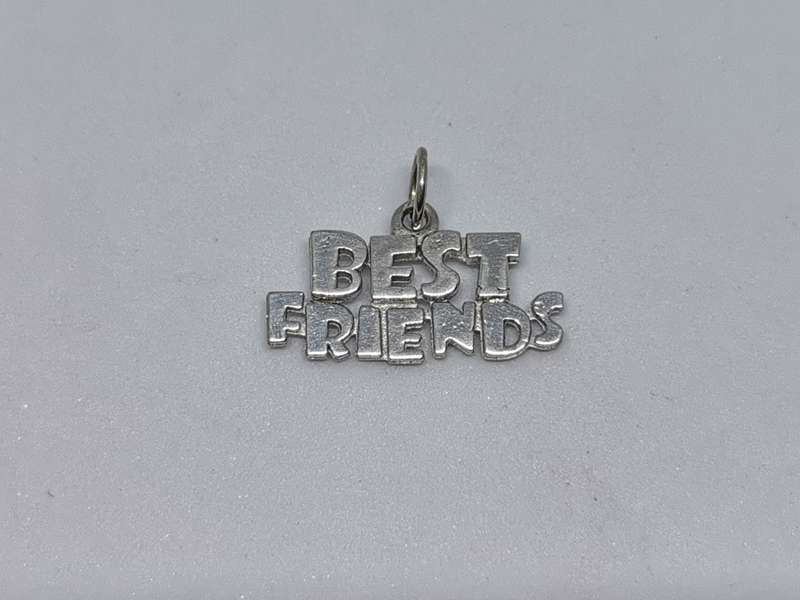 Silver Best Friends Charm