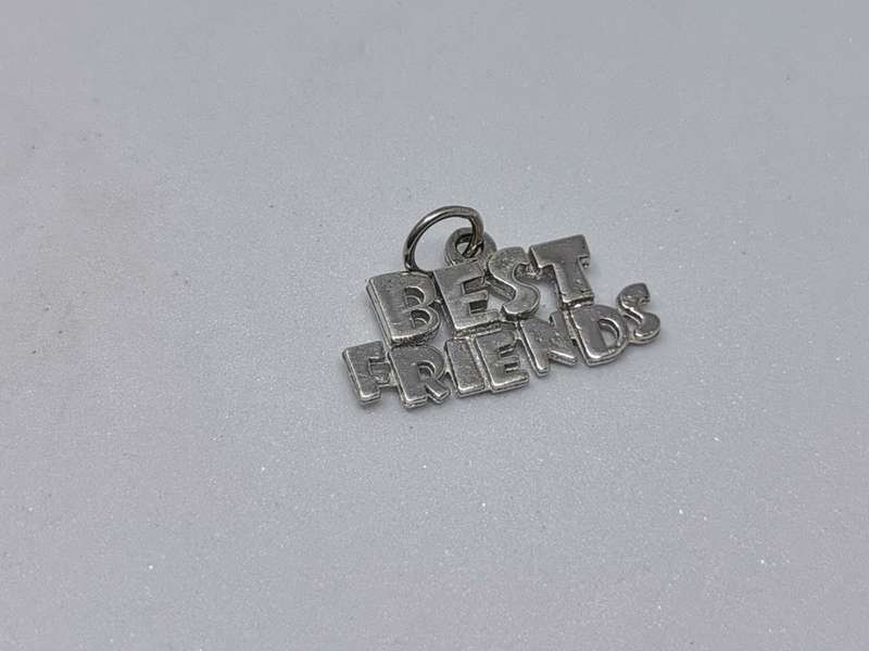 Silver Best Friends Charm