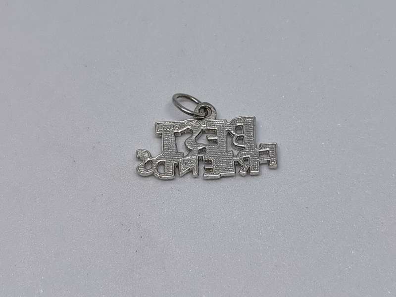 Silver Best Friends Charm