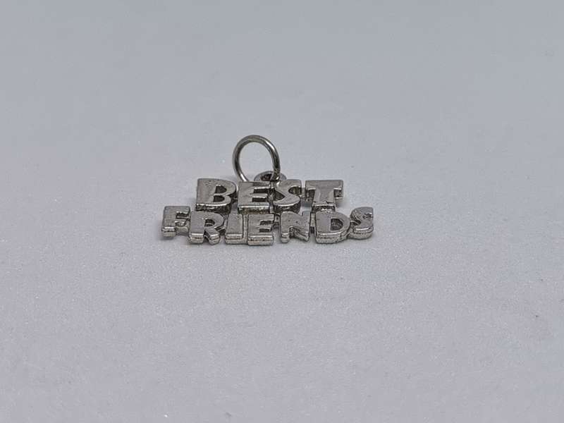 Silver Best Friends Charm