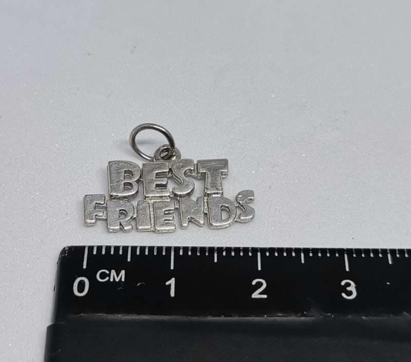 Silver Best Friends Charm