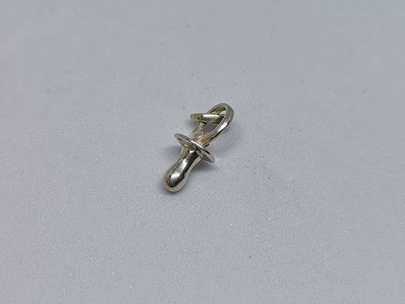 Silver Baby Dummy Charm