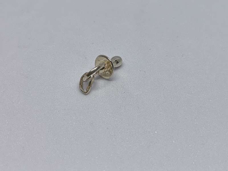 Silver Baby Dummy Charm