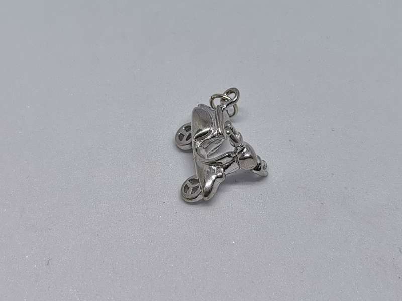 Silver Scooter Charm