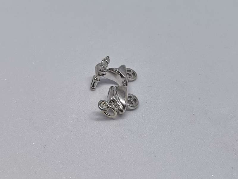 Silver Scooter Charm