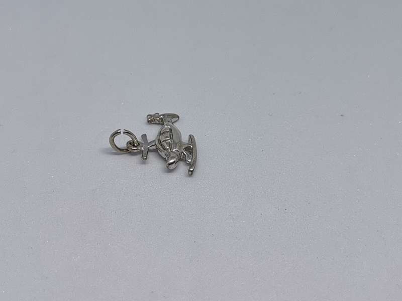 Silver Helicopter Charm