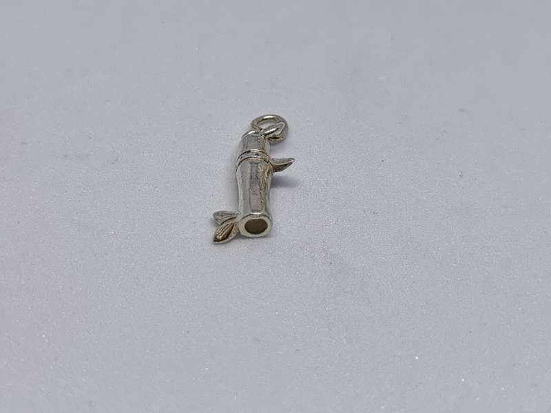 Silver Bamboo Charm