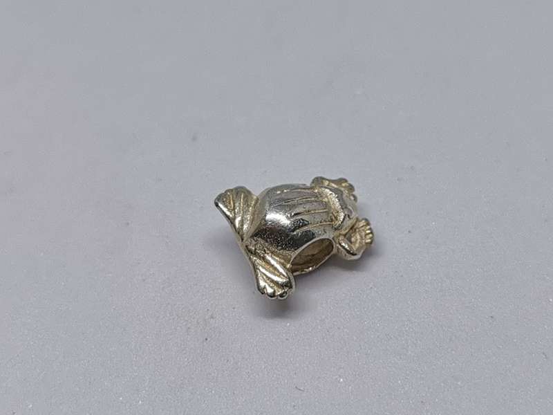 Silver Frog Charm