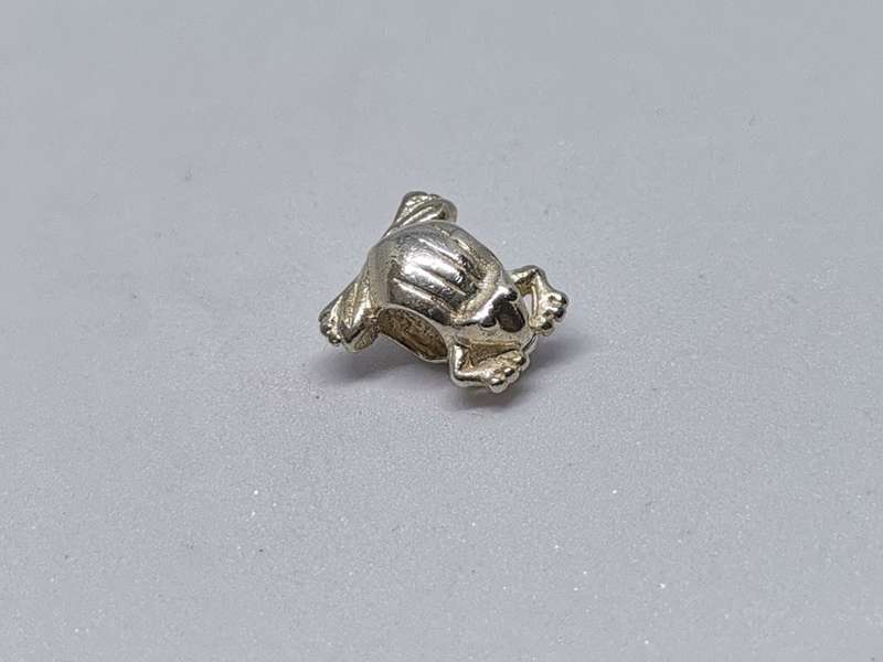 Silver Frog Charm