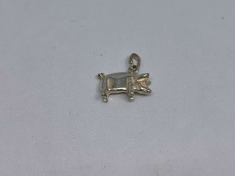 Silver Pig Pendant