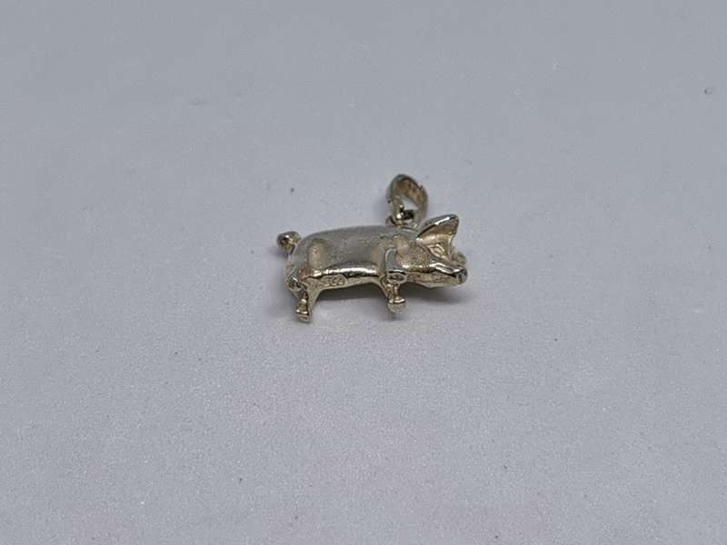 Silver Pig Pendant