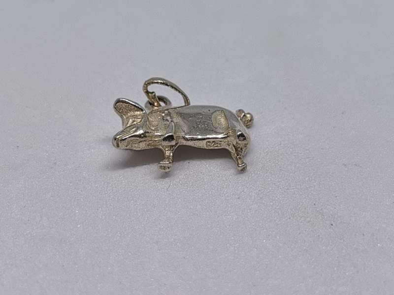 Silver Pig Pendant