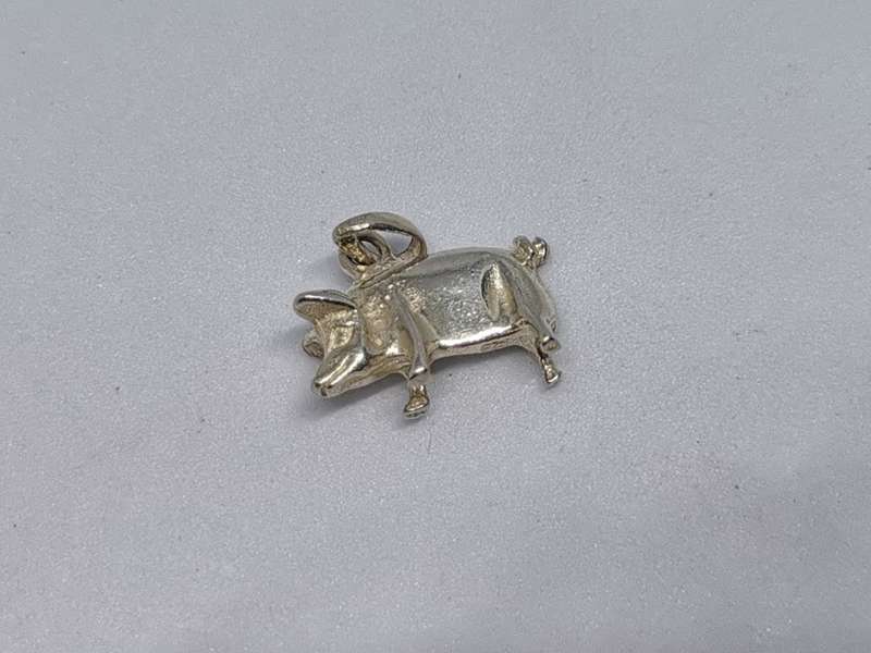 Silver Pig Pendant