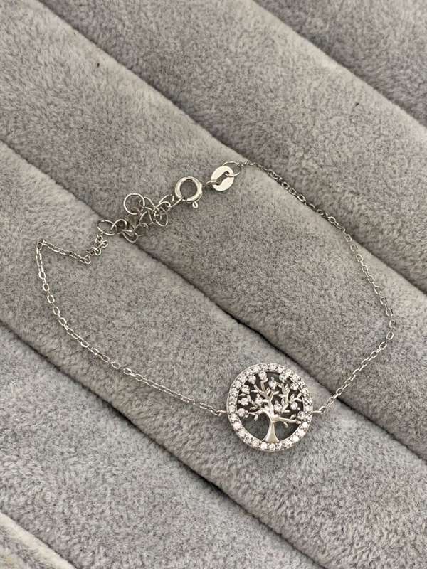 Silver Family Tree Bracelet