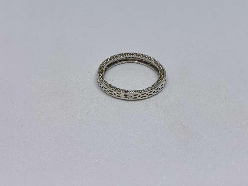 Detailed Silver Ring