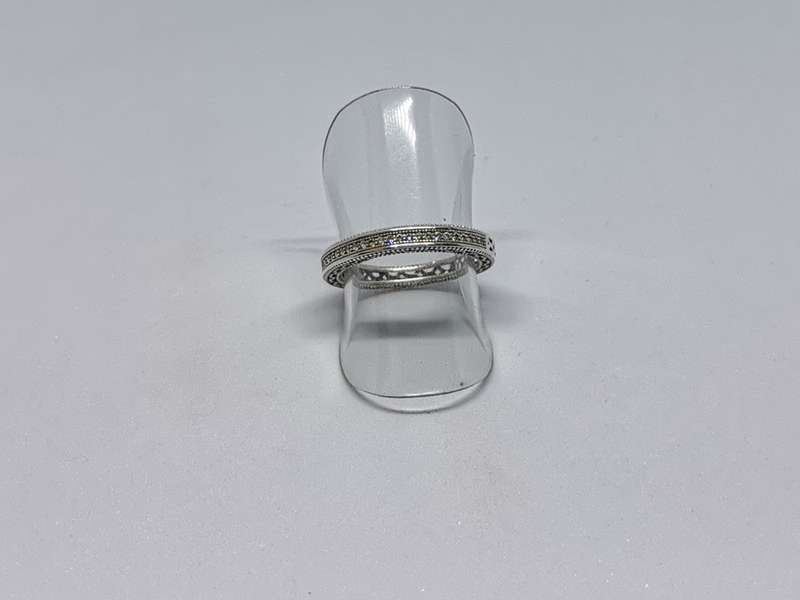 Detailed Silver Ring