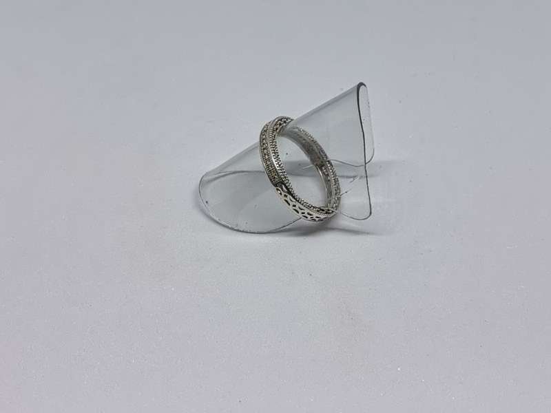 Detailed Silver Ring