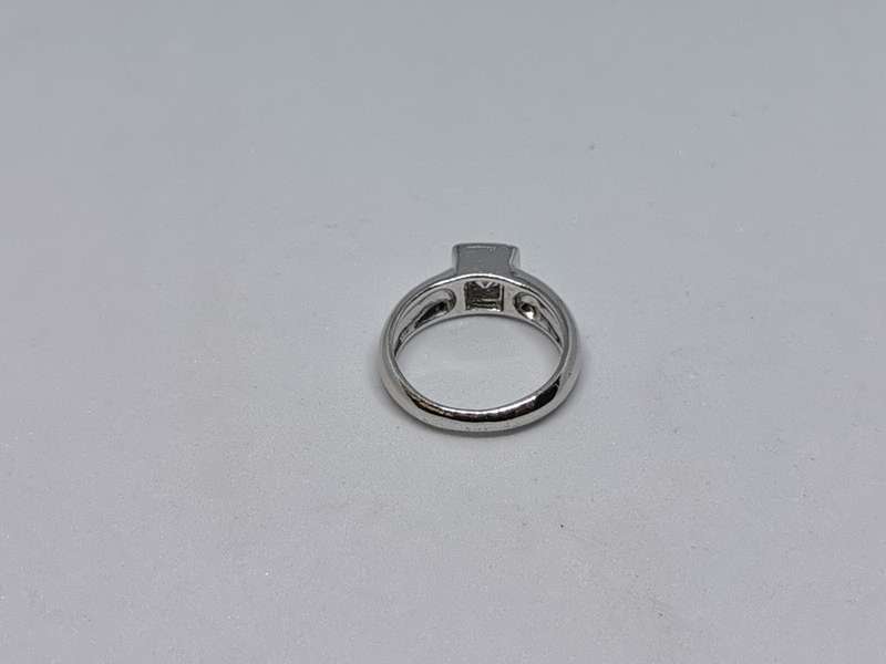 Silver Solitaire Ring