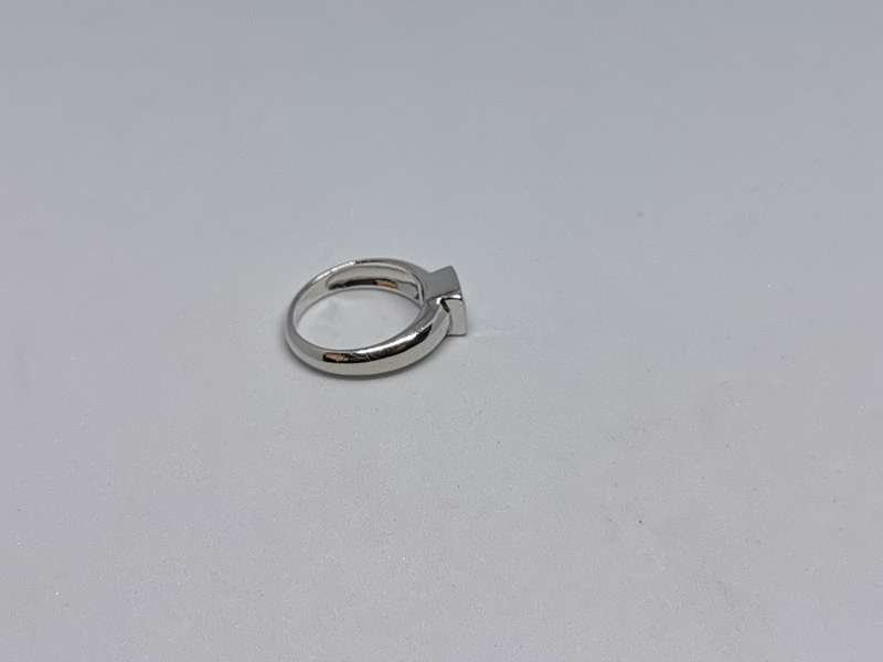 Silver Solitaire Ring