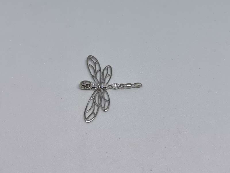Silver Dragonfly Pendant
