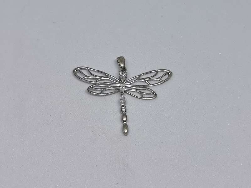 Silver Dragonfly Pendant