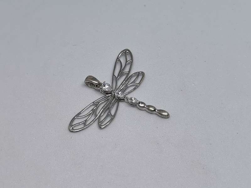 Silver Dragonfly Pendant