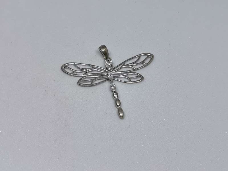 Silver Dragonfly Pendant