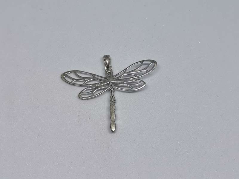 Silver Dragonfly Pendant