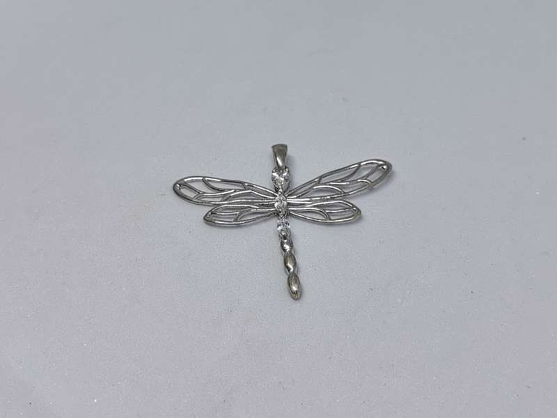 Silver Dragonfly Pendant