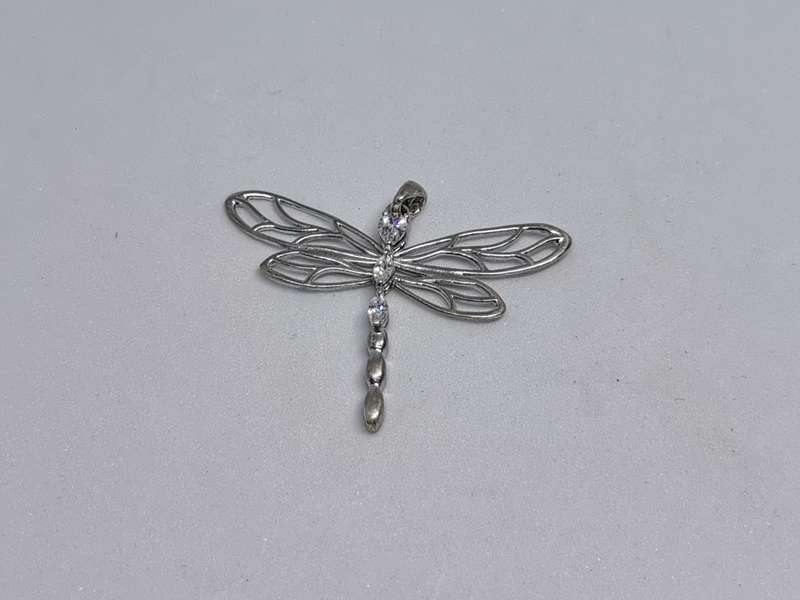 Silver Dragonfly Pendant
