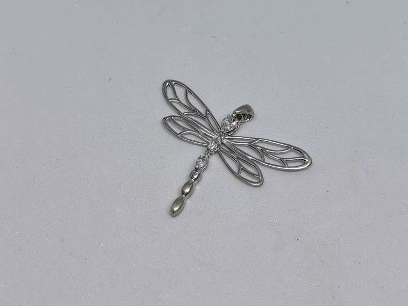 Silver Dragonfly Pendant