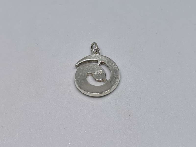 Silver Inka Calendar Spiral Pendant
