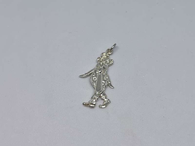 Silver Dangling Clown Pendant