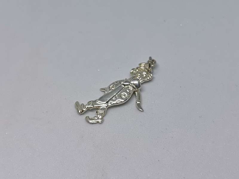 Silver Dangling Clown Pendant
