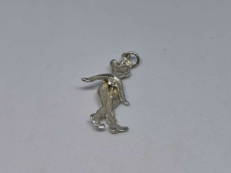 Silver Dangling Clown Pendant