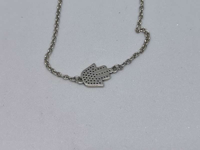 Silver Hamsa Bracelet