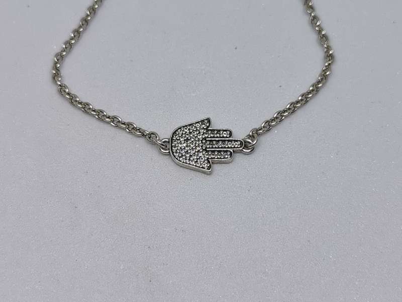 Silver Hamsa Bracelet