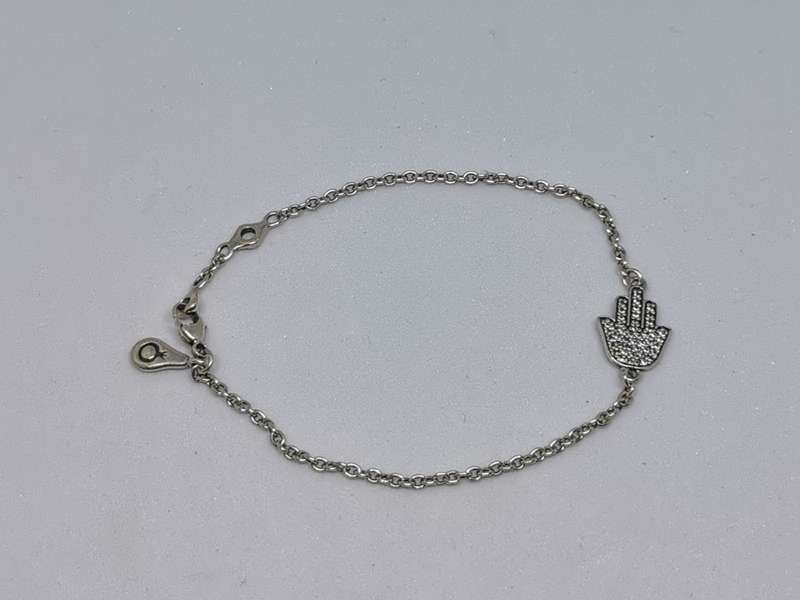 Silver Hamsa Bracelet