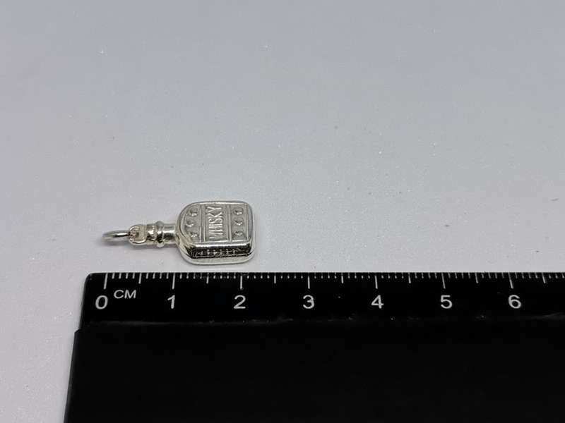 Silver Whisky Charm