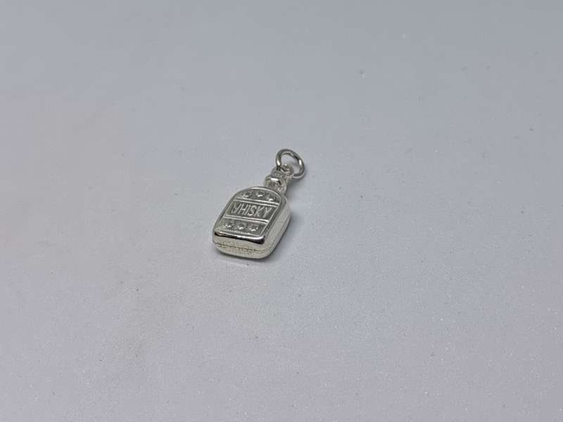 Silver Whisky Charm
