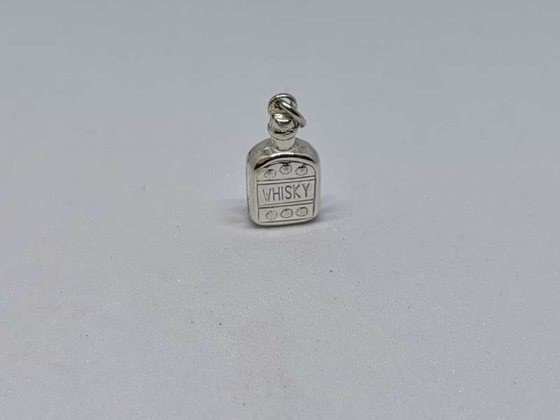 Silver Whisky Charm