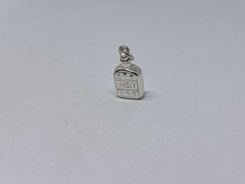 Silver Whisky Charm