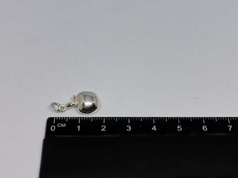 Silver Apple Charm