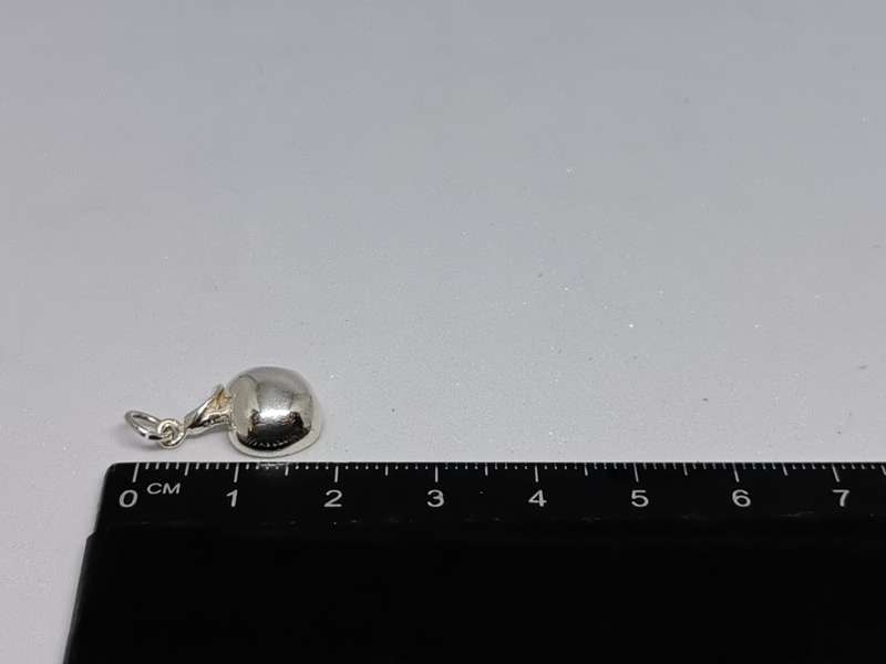 Silver Apple Charm