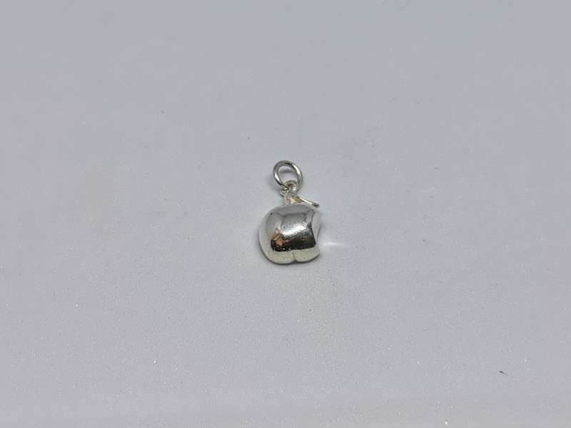 Silver Apple Charm